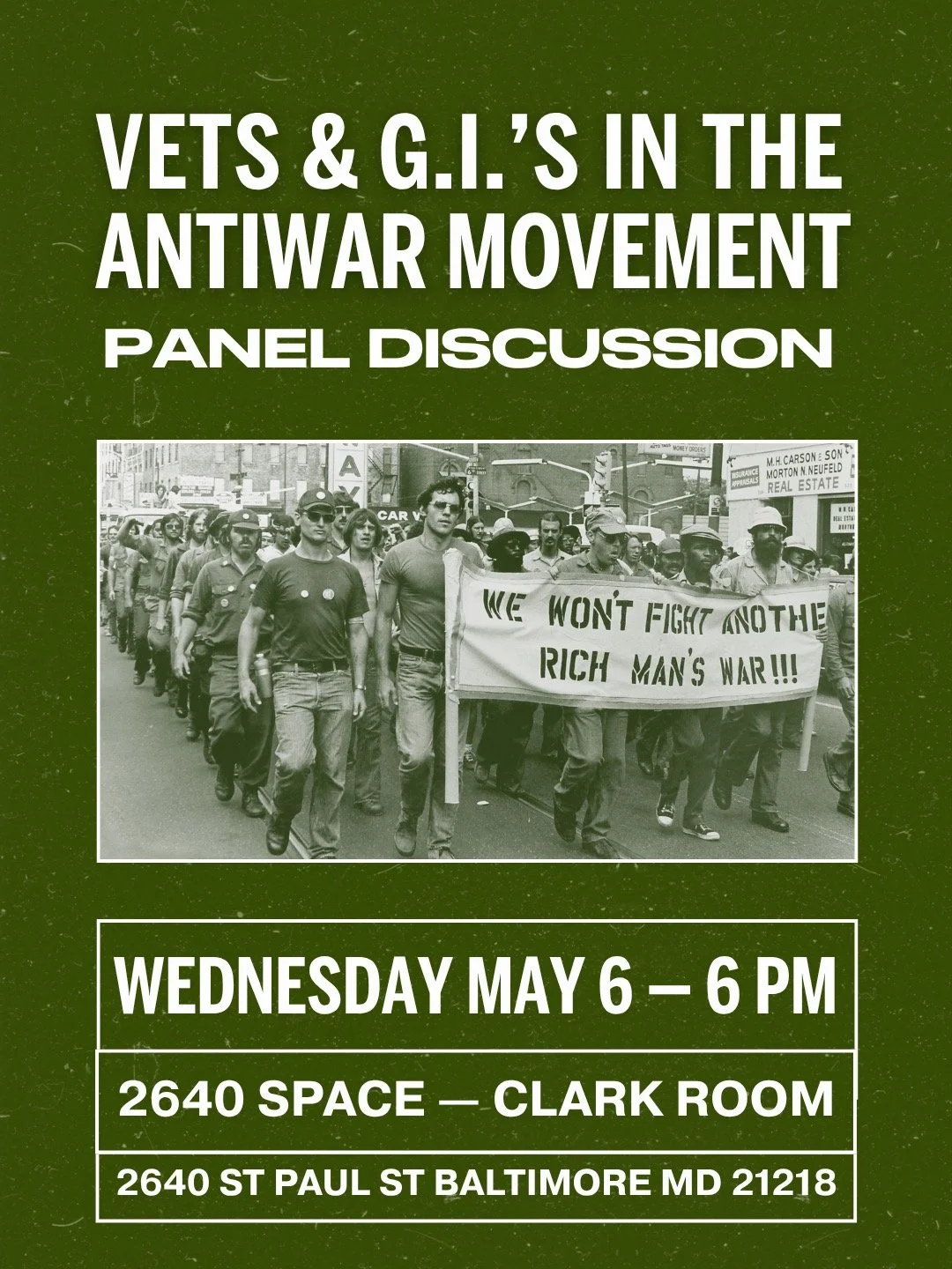Vets &amp; GIs in the Antiwar Movement - Panel Discussion