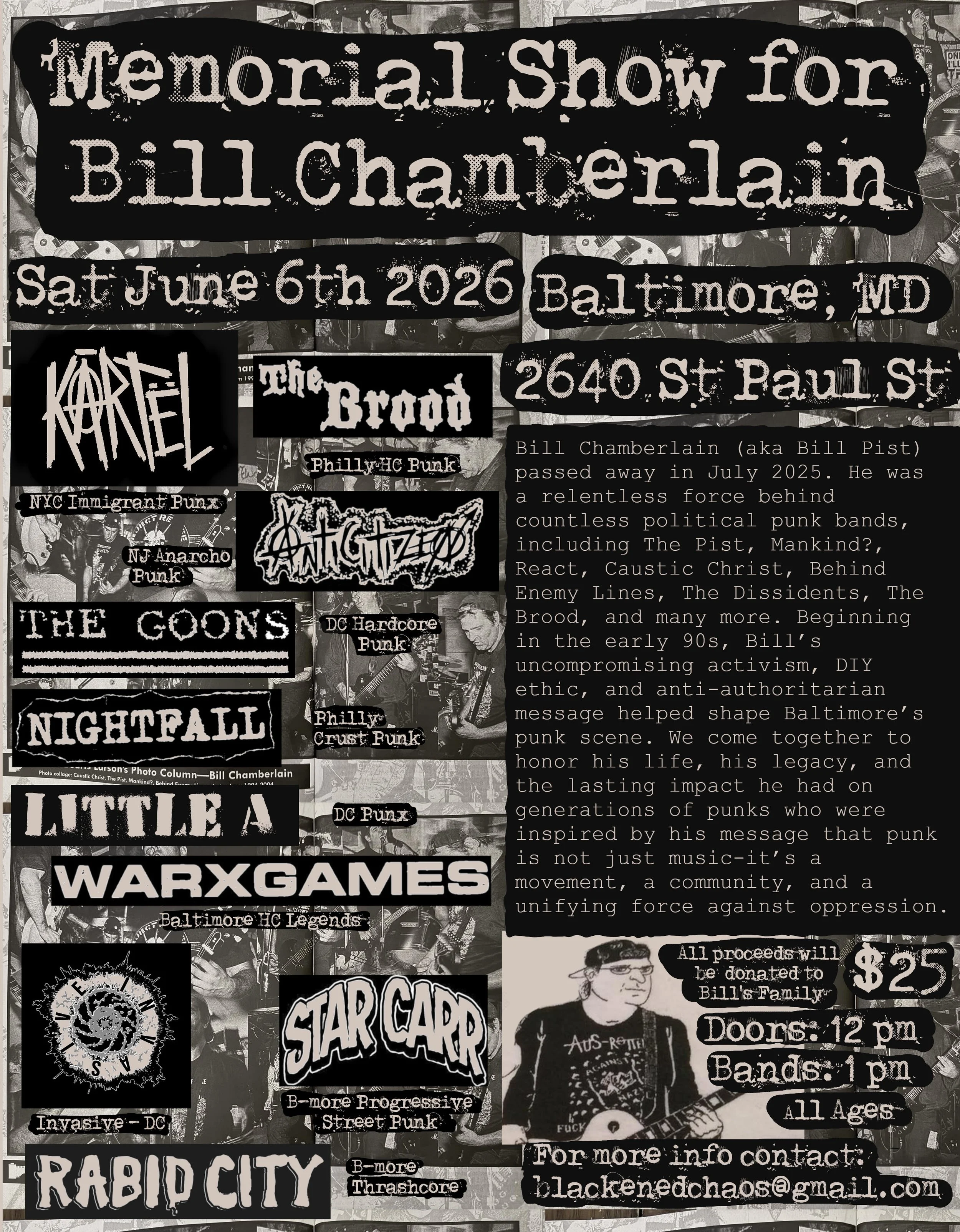 Memorial Show for Bill Chamberlain