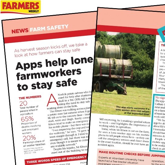 Safepoint Featured in Farmers Weekly