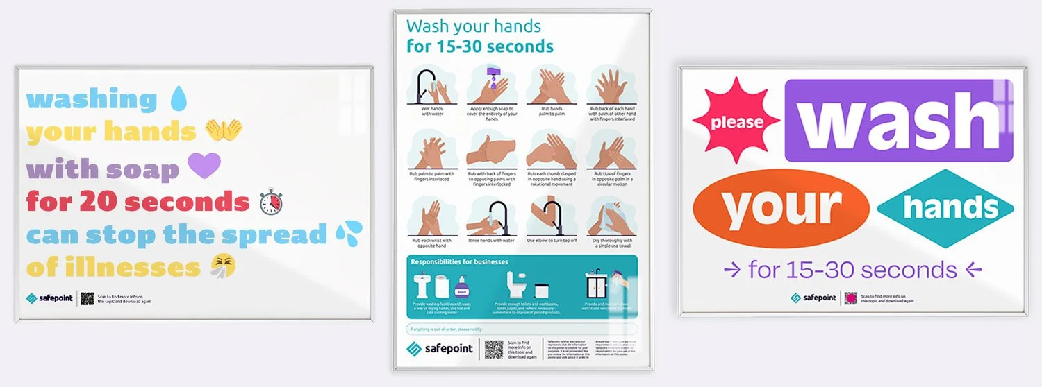 Hand washing poster form | Safepoint Lone Worker Apps and Lone Worker ...