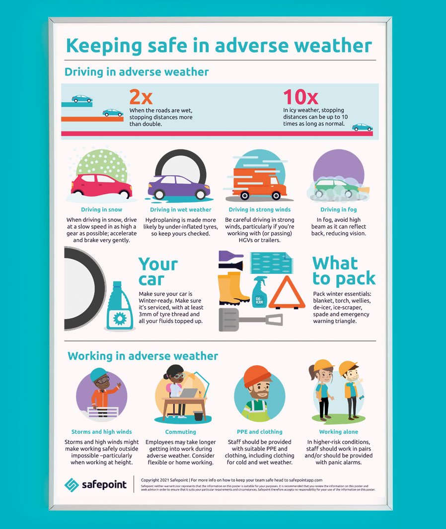 Free 'Staying safe in adverse weather' poster