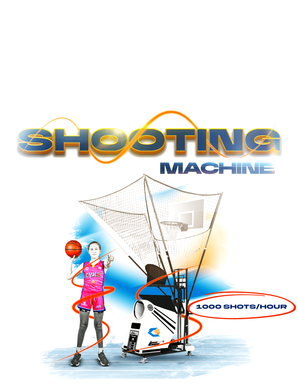 Basketball shooting machine rental