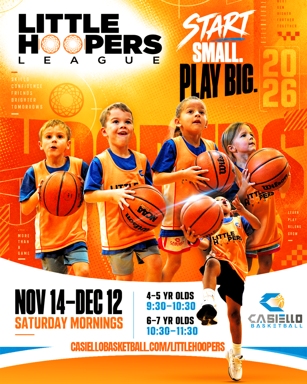 2026 Little Hoopers League flyer