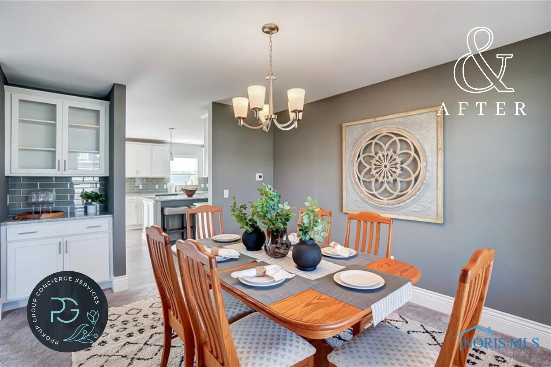 Danberry Realtors team staging a home for sale