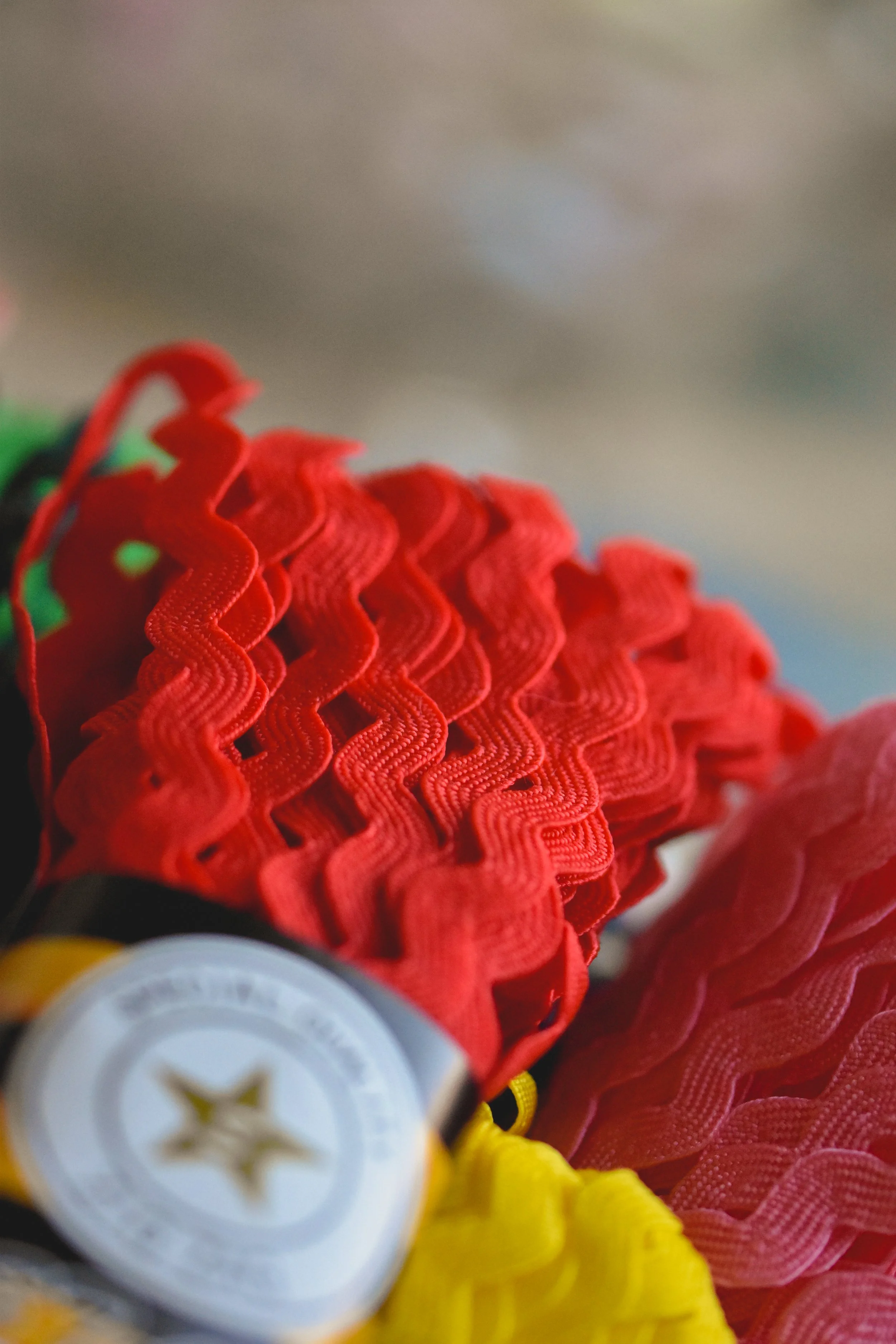 Red Ric Rac Trim