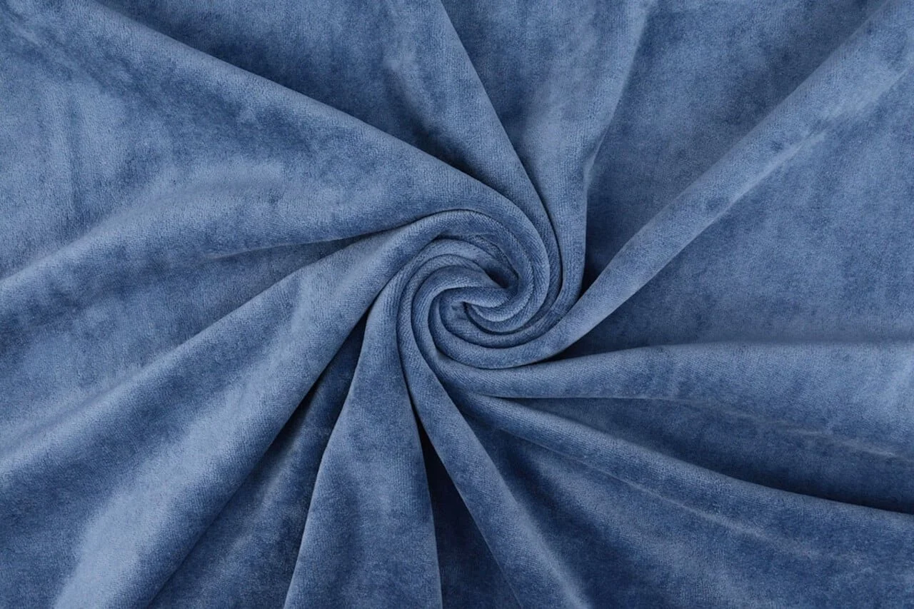 Blue Stretch Velvet