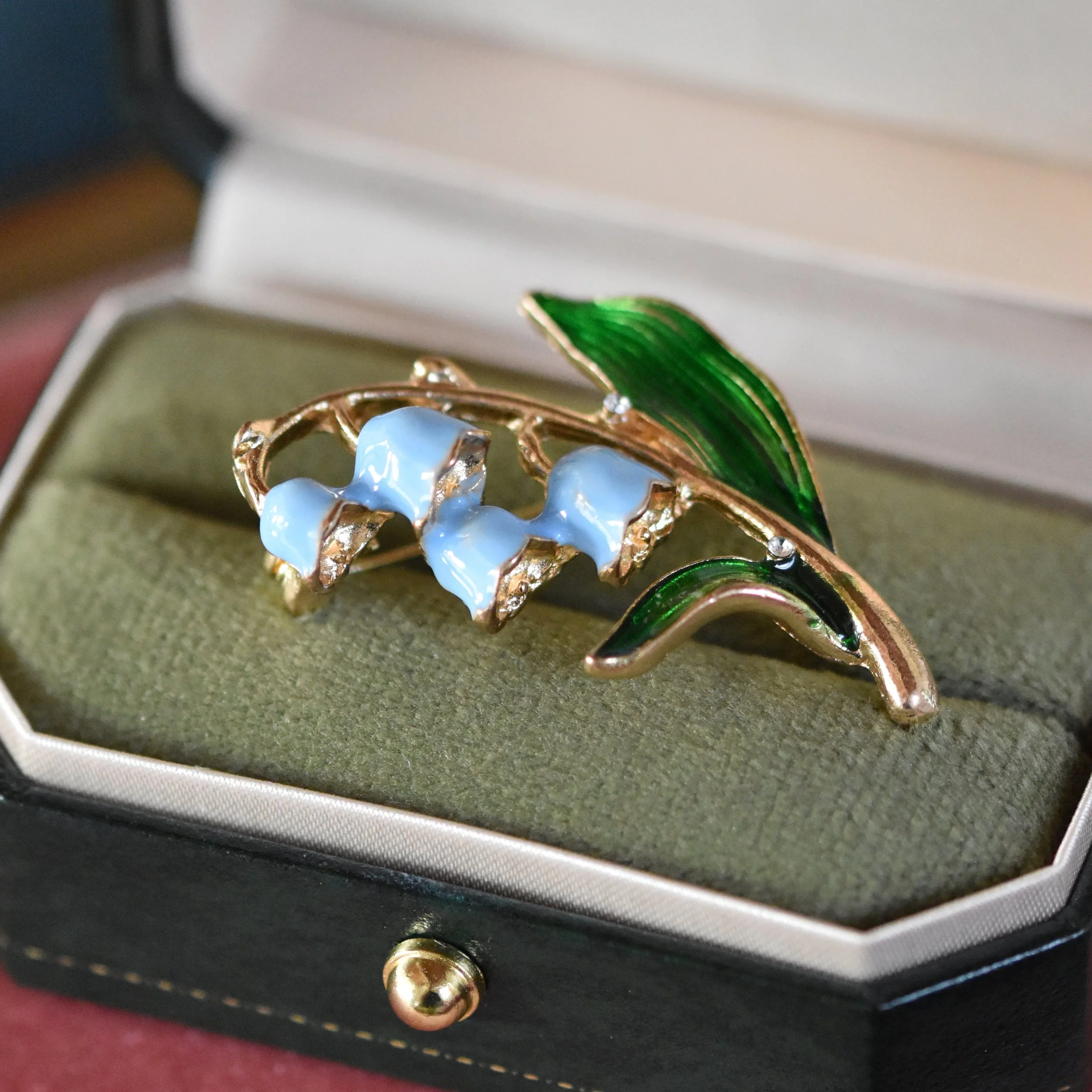 Blue Flower Brooch
