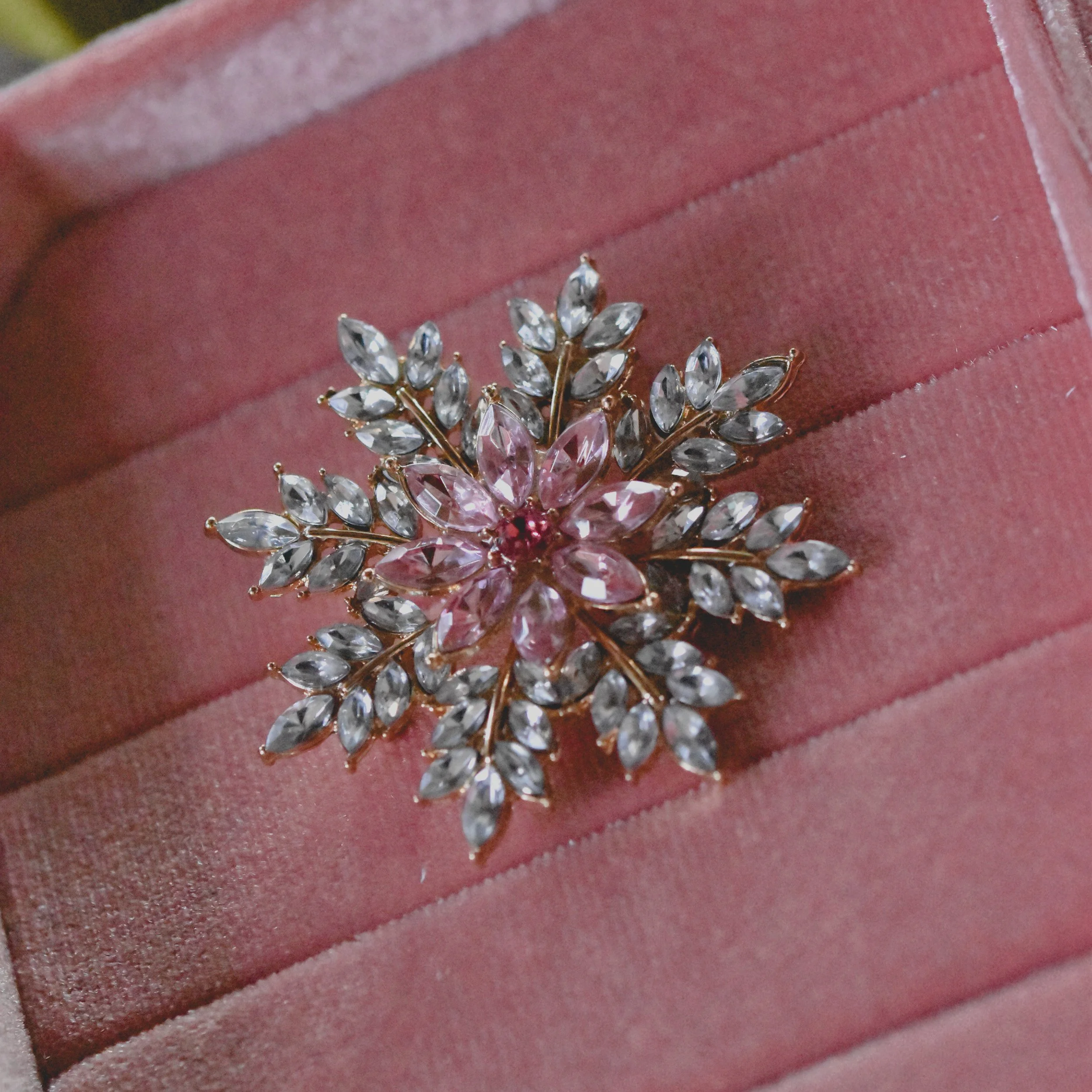 Pink Flower Brooch