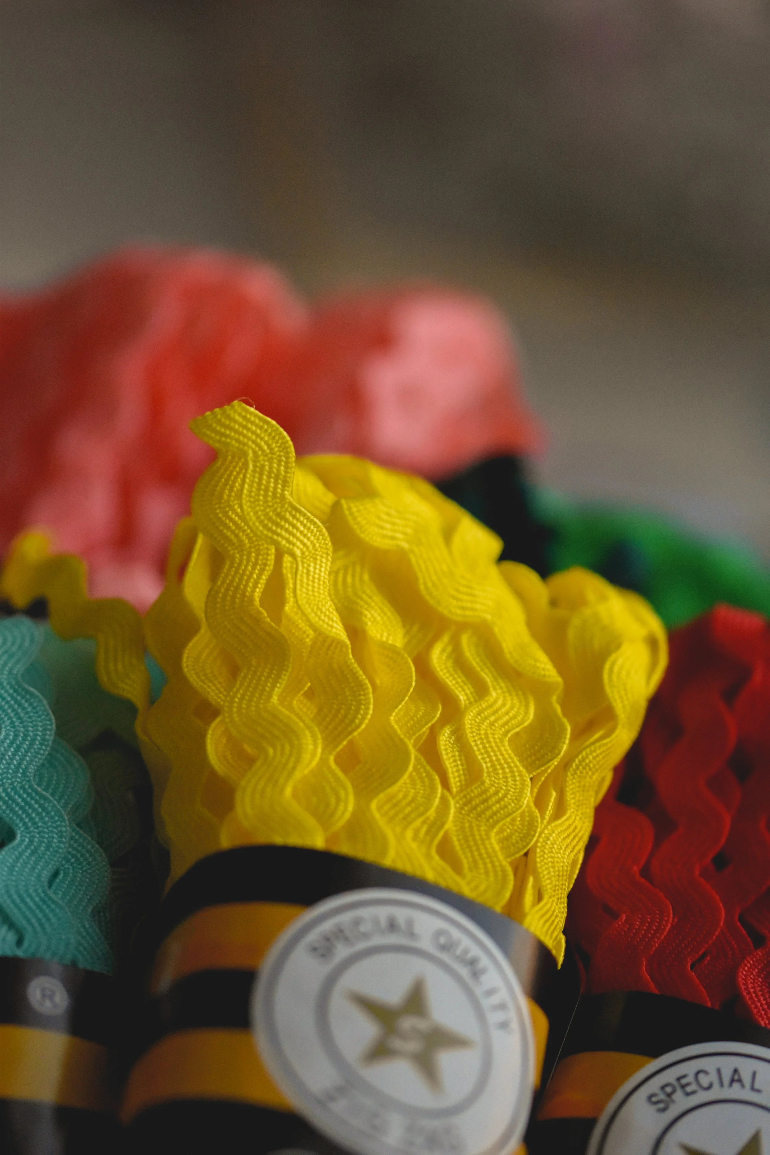 Yellow Ric Rac Trim