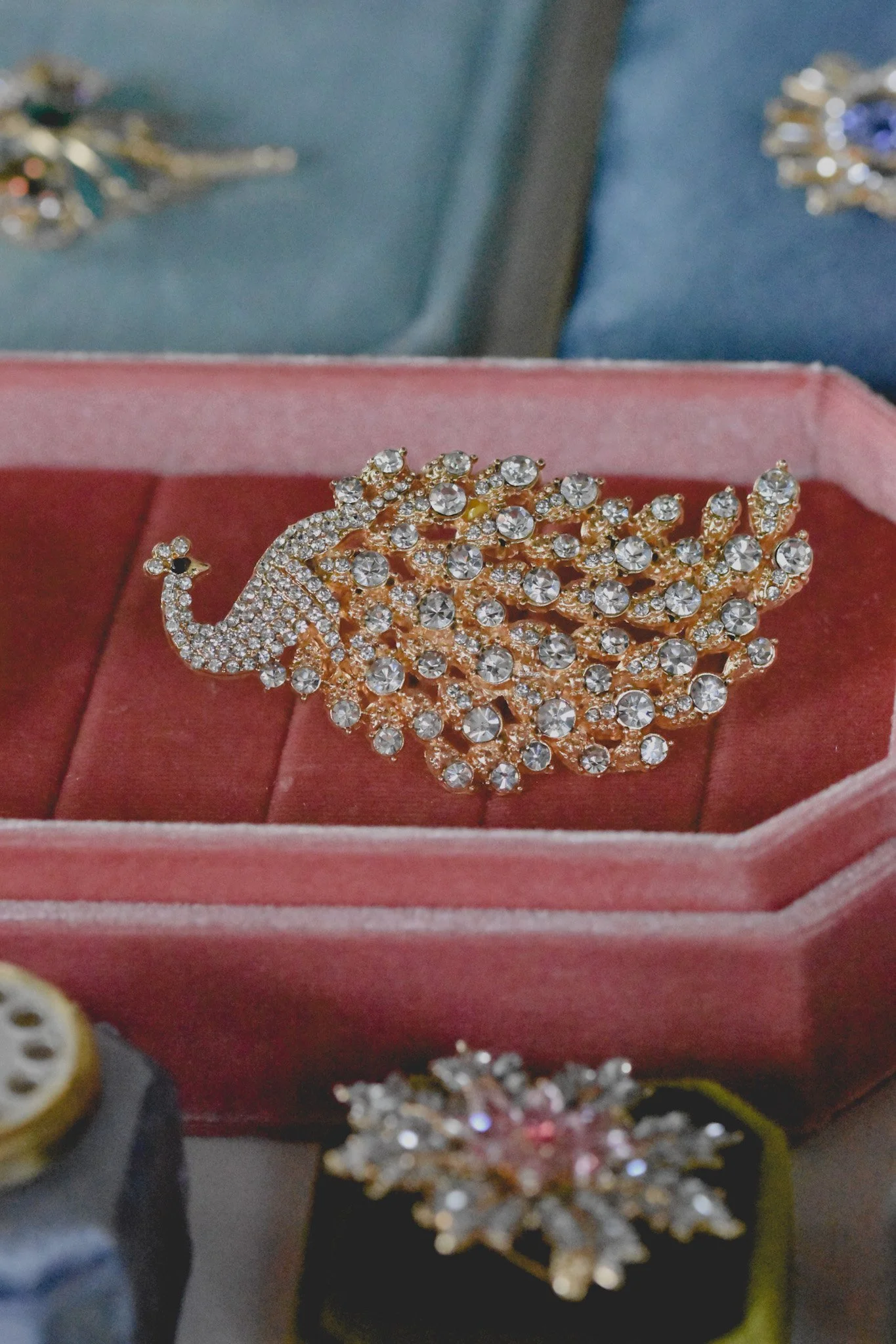 Peacock Brooch