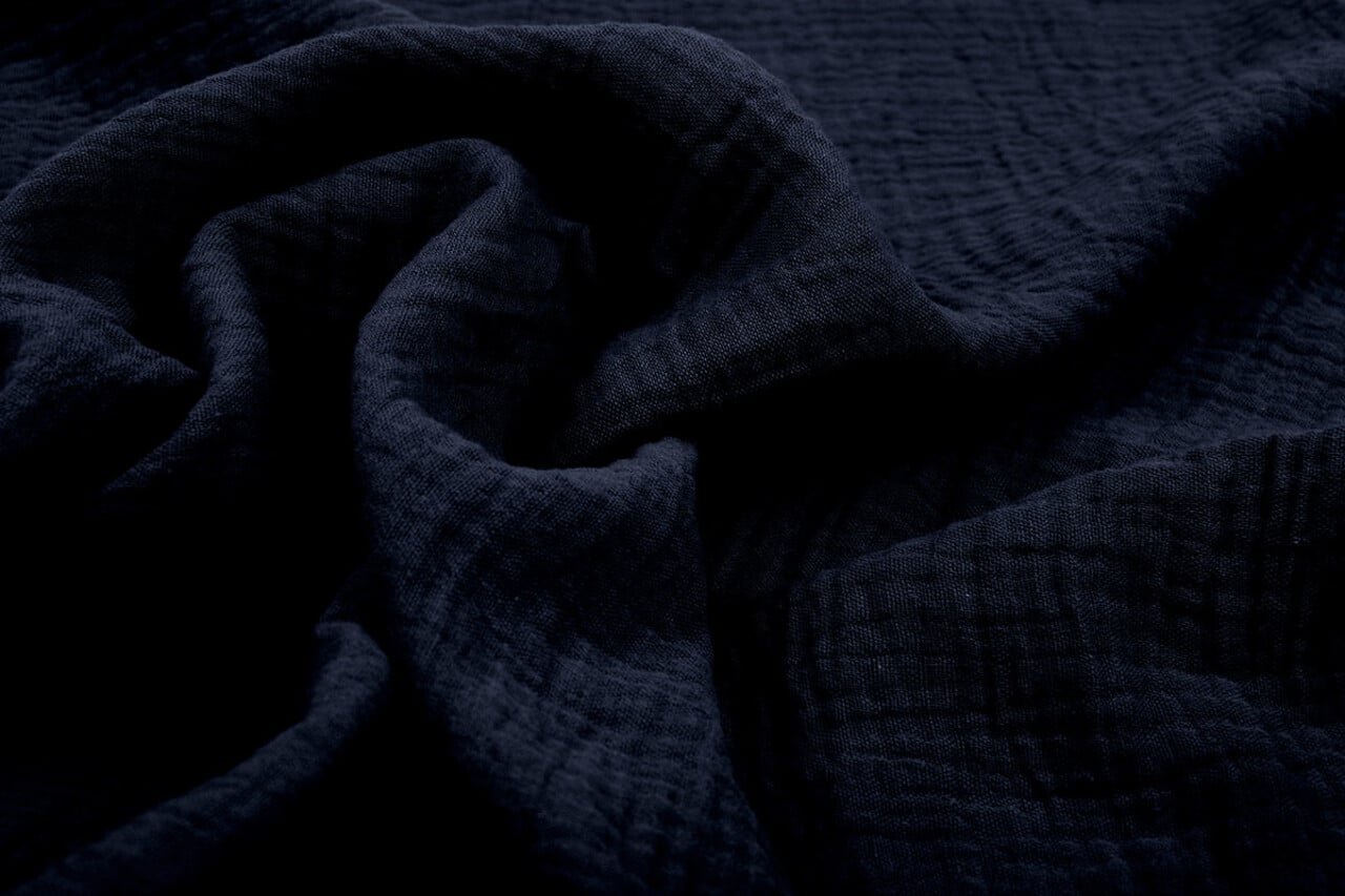 Navy Double Gauze