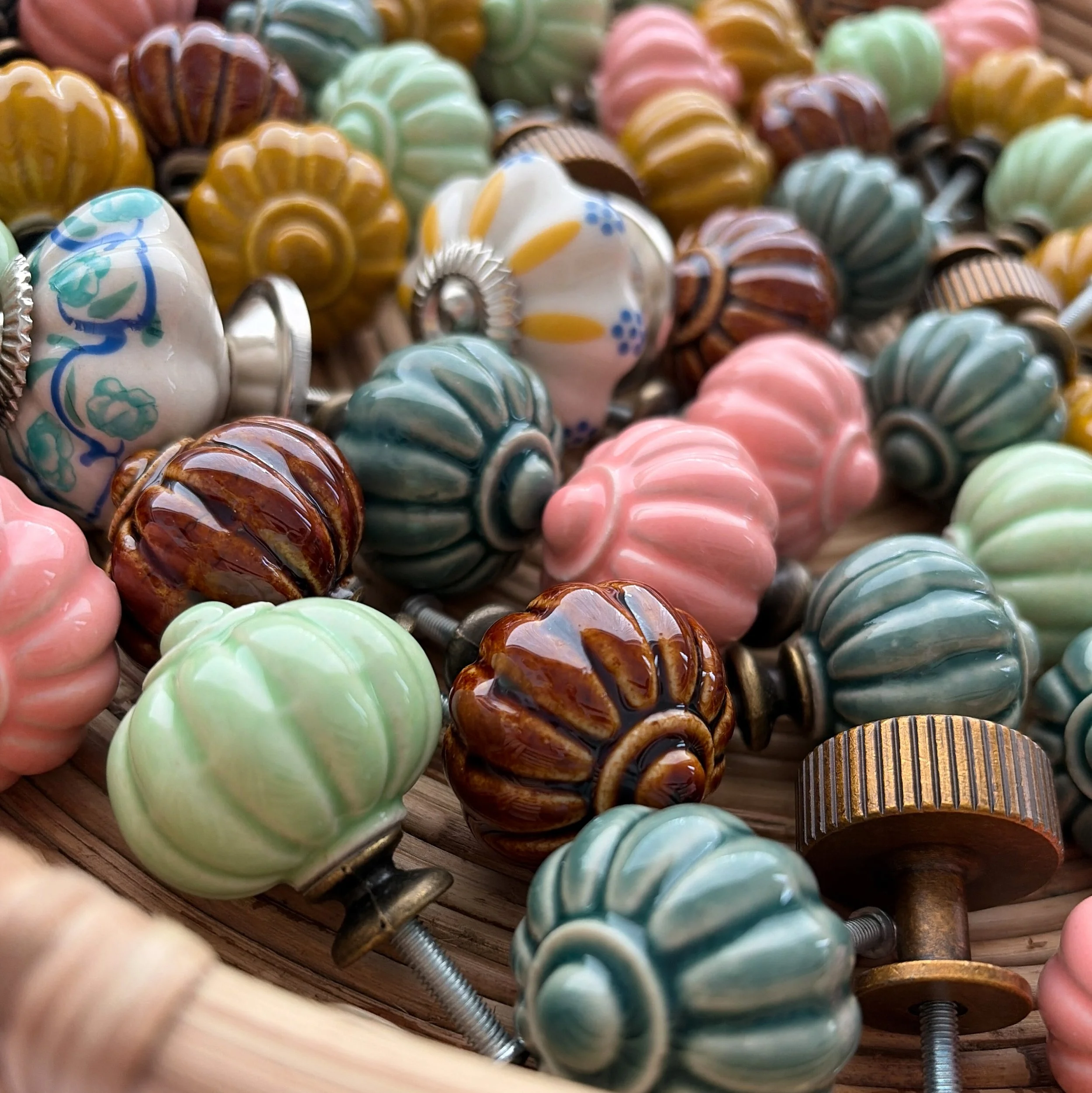 Ceramic Flower Knobs