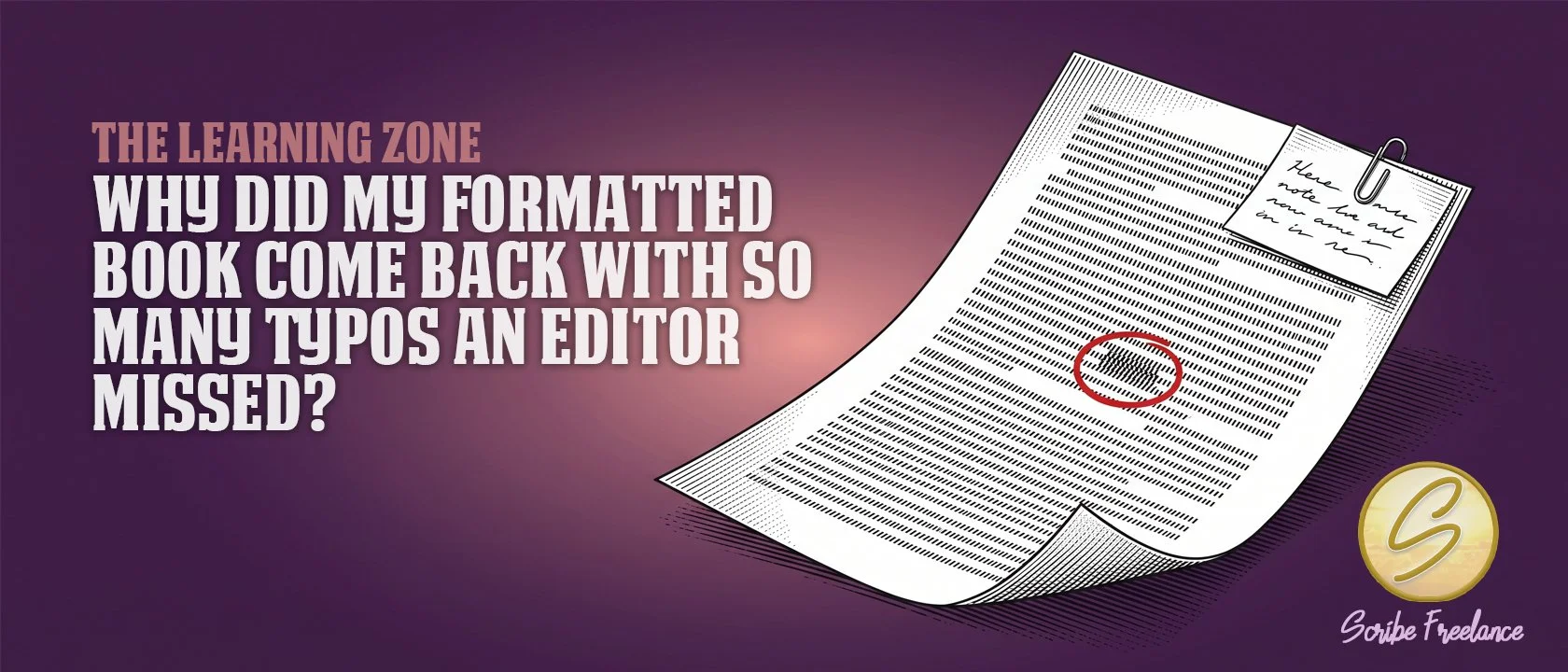 Why Did My Formatted Book Come Back With So Many Typos an Editor Missed?