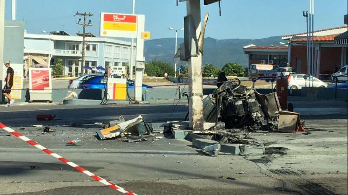 Βέροια. Φωτιά σε πρατήριο καυσίμων στην περιφερειακή οδό