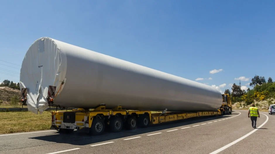 Κλειστό τμήμα της Εγνατίας λόγω μεταφοράς ανεμογεννητριών