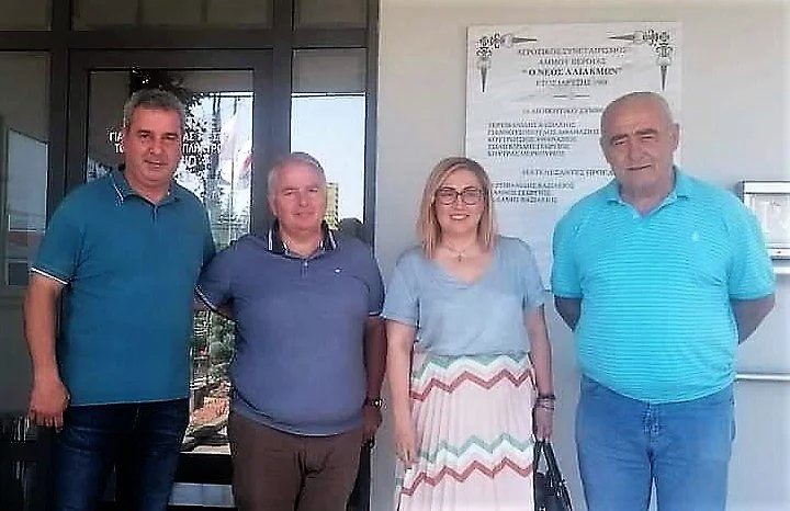 Στον συνεταιρισμό Άμμου ‘Νέος Αλιάκμων’ η Στέλλα Αραμπατζή