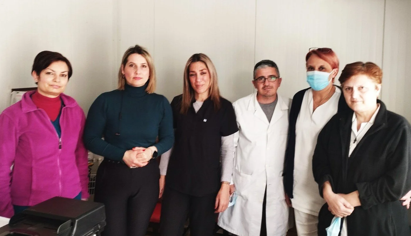 Επίσκεψη Συρμούλας Τζήμα στο νοσοκομείο Νάουσας