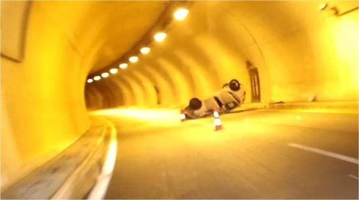 Τροχαίο σε σήραγγα της Εγνατίας στον Πολύμυλο