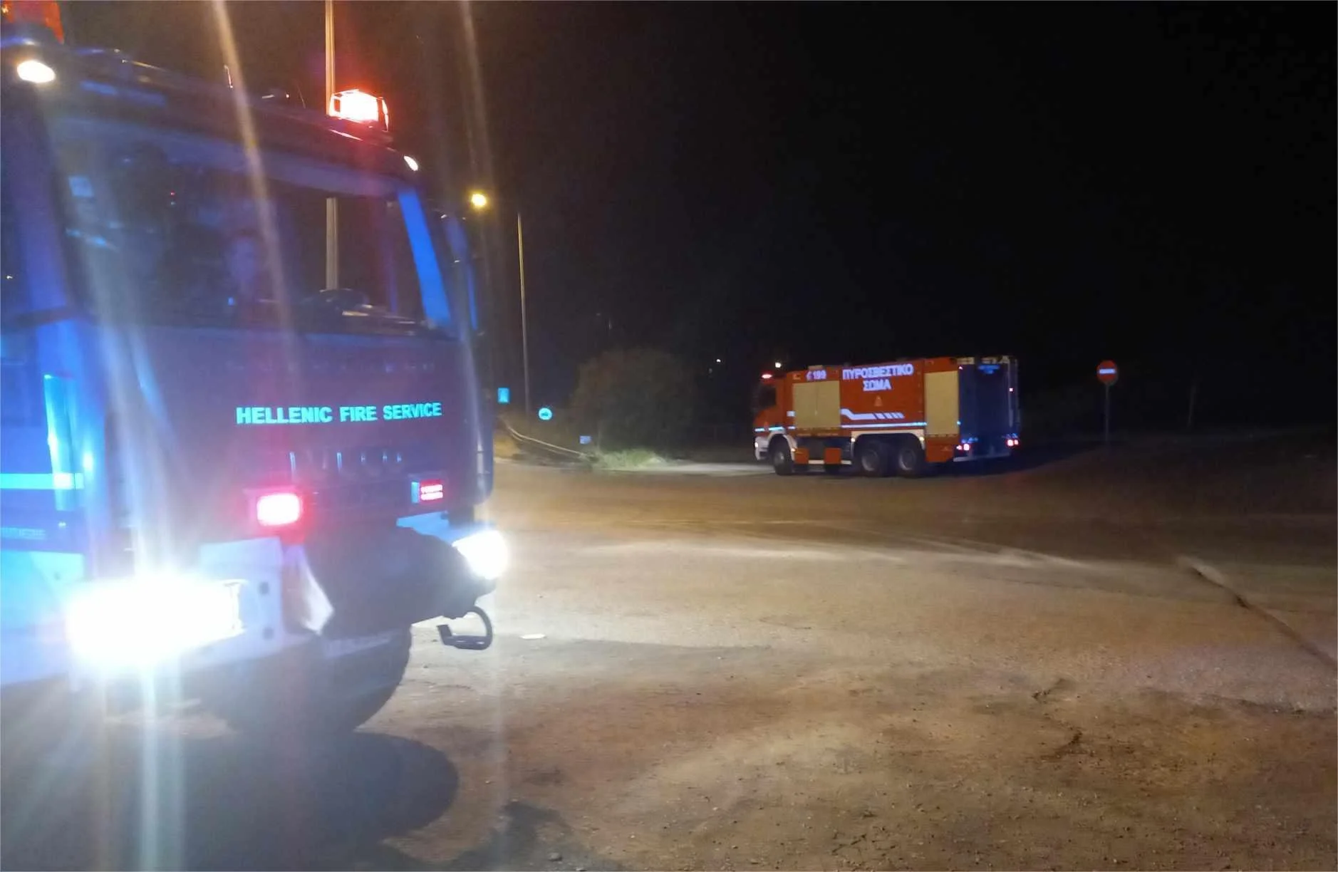 Φωτιά σε νταλίκα στην Εγνατία στο ύψος της Κουλούρας