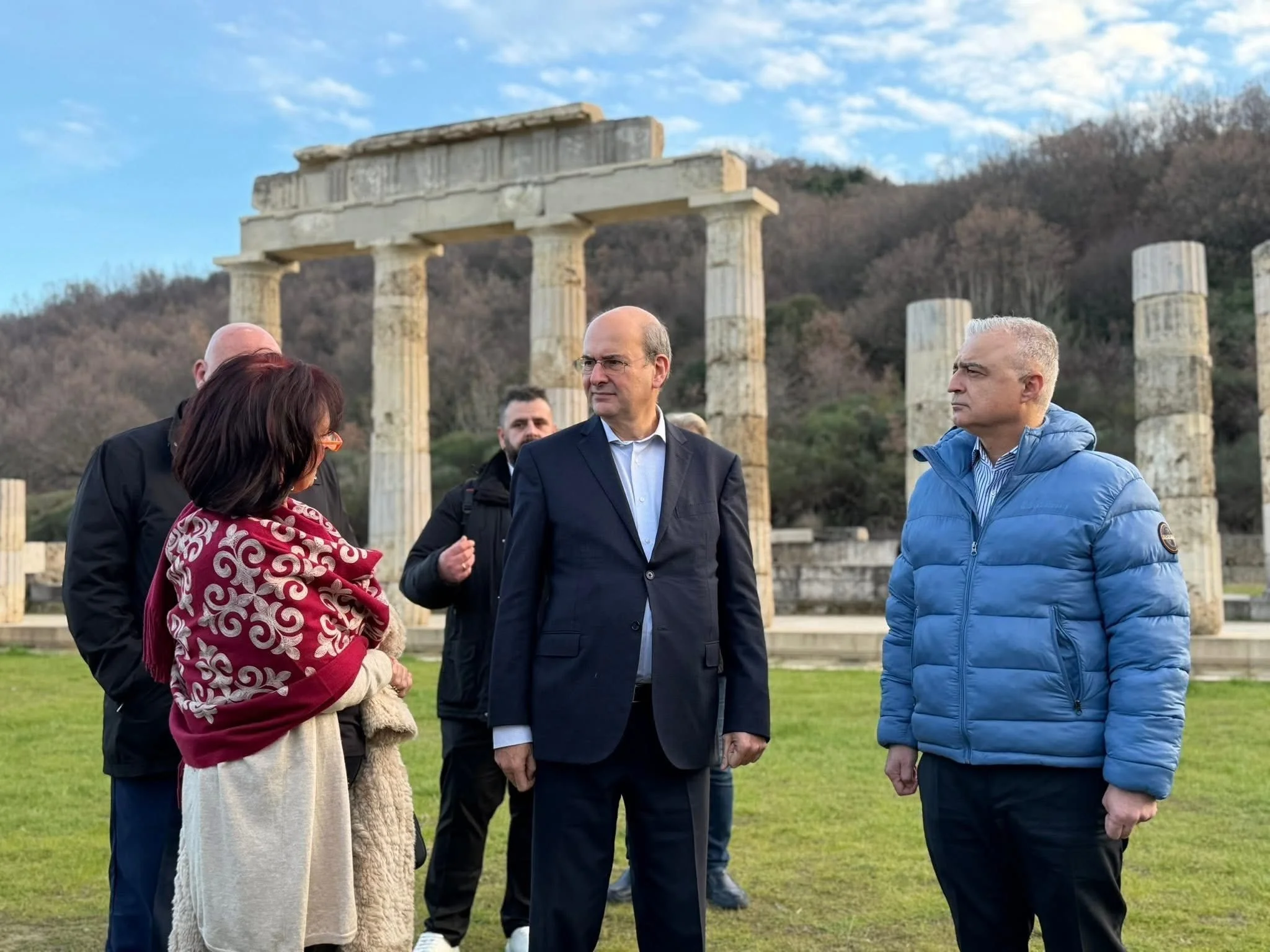 Ημαθία. Ο Κωστής Χατζηδάκης στο ανάκτορο των Αιγών