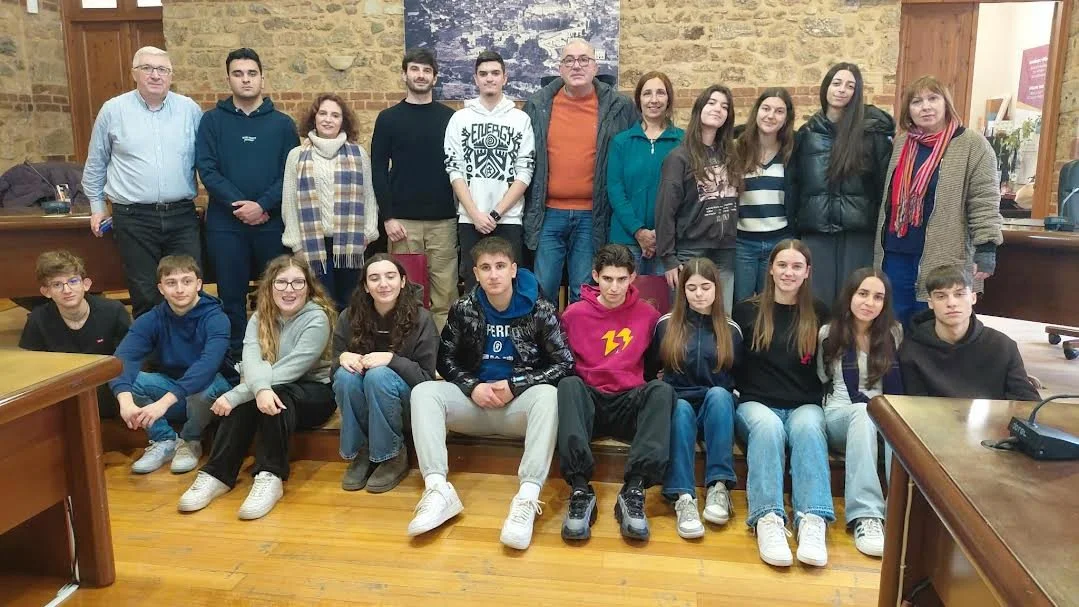 Ιταλοί μαθητές του Erasmus+ στο δημαρχείο Βέροιας