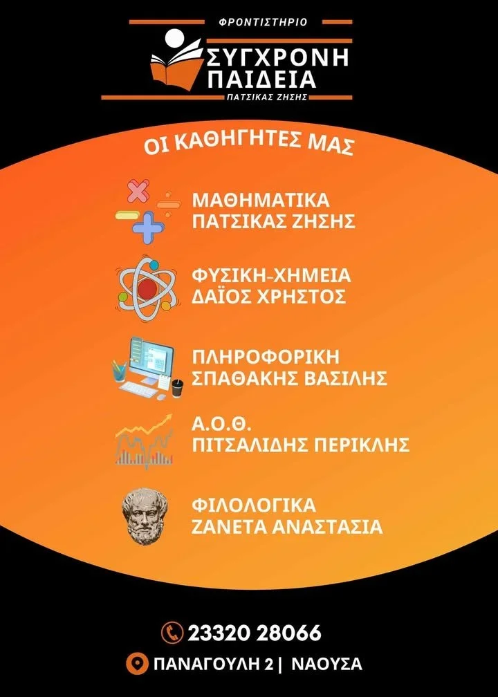 Με dream team το φροντιστήριο ‘Σύγχρονη Παιδεία’!