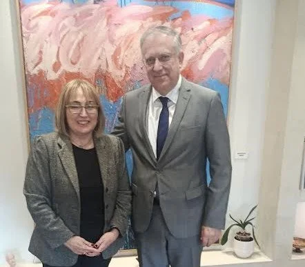 Στέλλα Αραμπατζή. Με Θεοδωρικάκο για ζητήματα της Ημαθίας