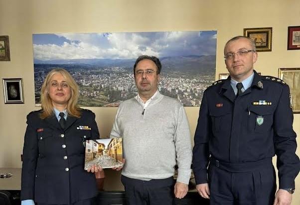 Βέροια. Στον δήμαρχο η νέα αστυνομική διευθύντρια Κεντρικής Μακεδονίας
