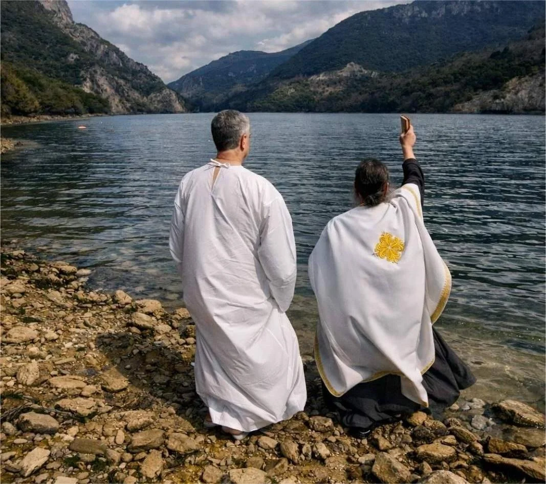 Ο Κέβιν έγινε Αντώνιος στα παγωμένα νερά του Αλιάκμονα