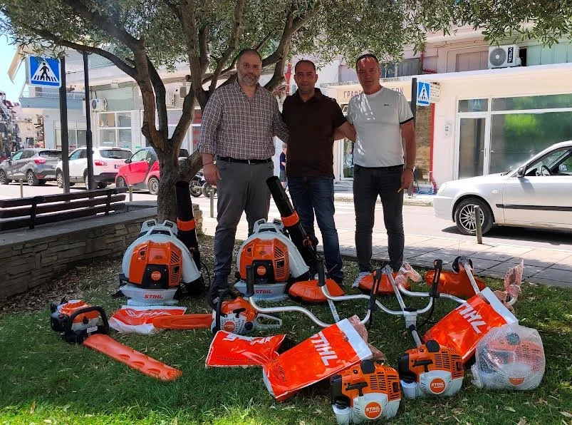 Νάουσα. Παρουσιάστηκαν τα νέα μηχανήματα πρασίνου του δήμου