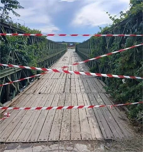 Διακοπή κυκλοφορίας στη γέφυρα μεταξύ Μαλγάρων - Κλειδίου στον Λουδία