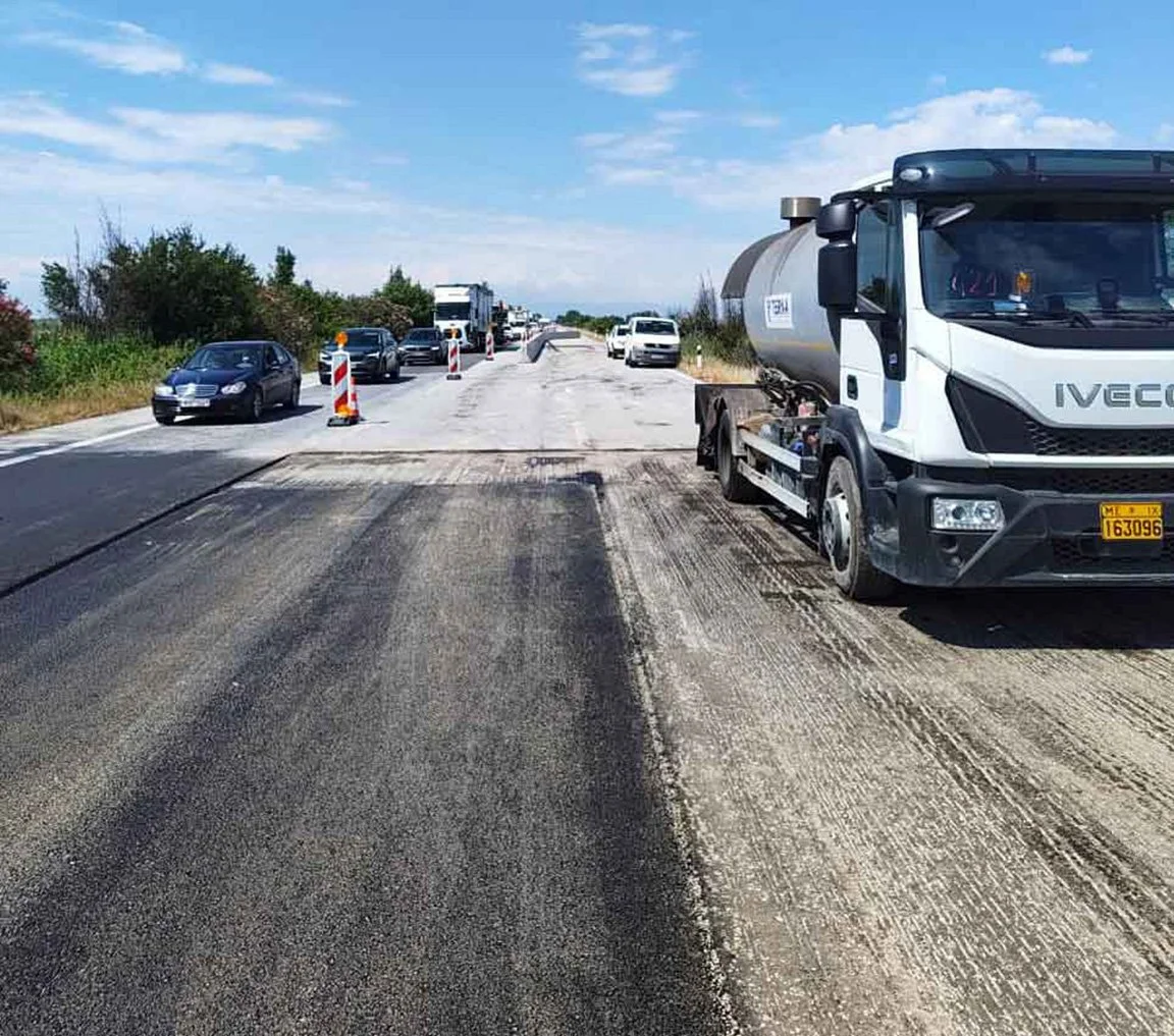 Εγνατία. Κυκλοφοριακό έμφραγμα με ‘ουρές’ λόγω ασφαλτόστρωσης