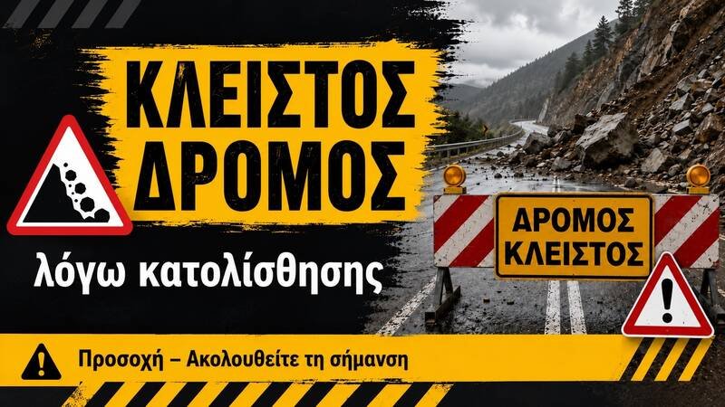 Νάουσα. Να μην αφαιρούνται οι πινακίδες σε δρόμους με κατολίσθηση