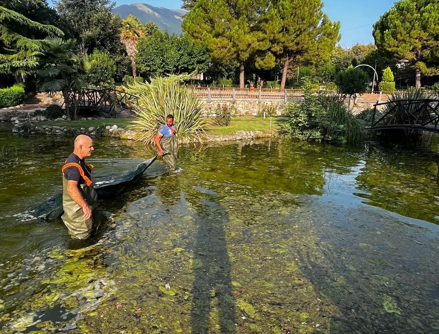Νάουσα. Στόχος η αποκατάσταση της εικόνας της λίμνης στο πάρκο