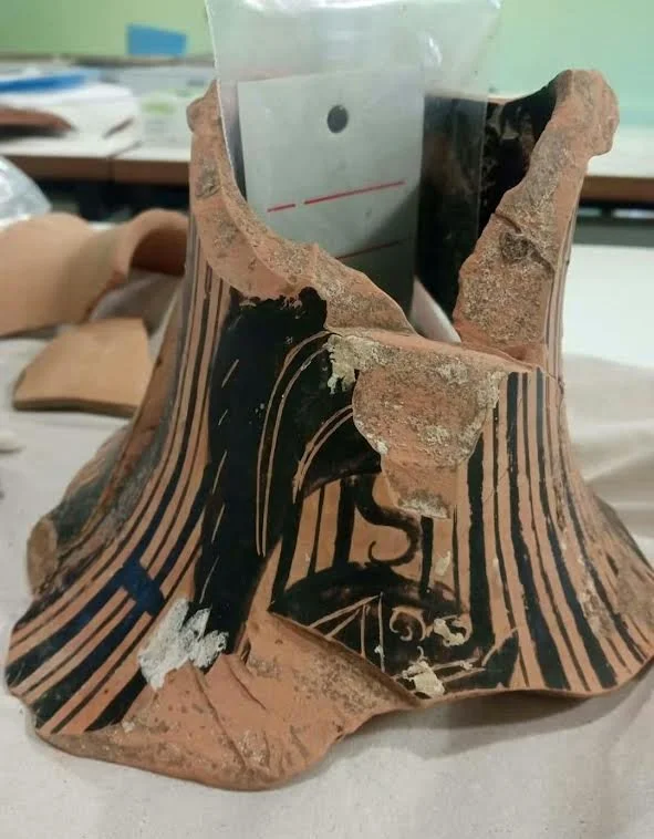 Ένας αθηναϊκός αμφορέας στο βασιλικό γυμνάσιο της Μίεζας