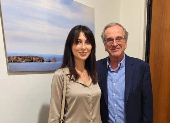 Η Δήμητρα Μπιδέλη στο πλευρό του Αντώνη Σαμαρά