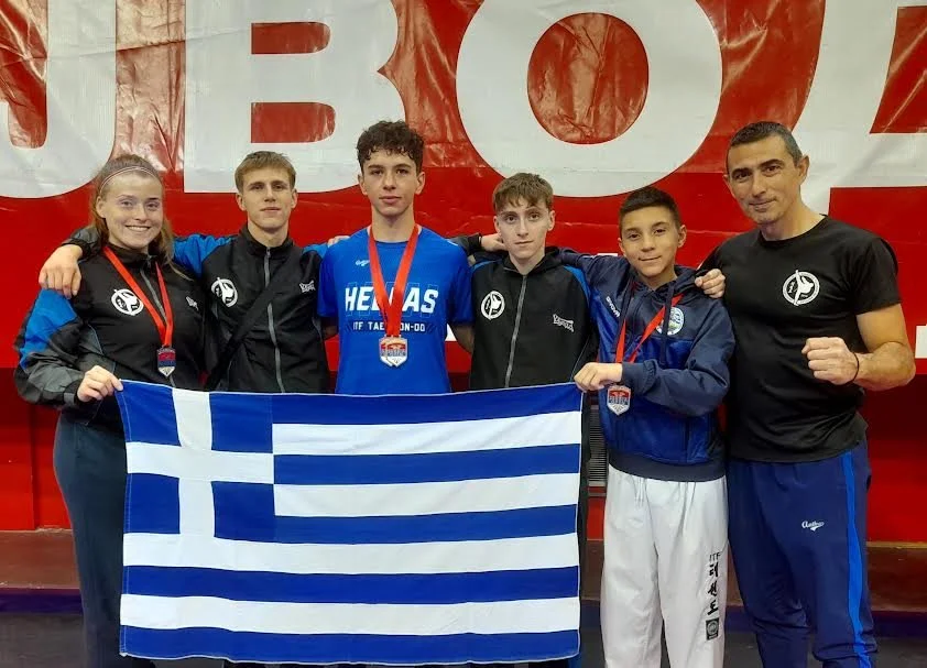 Taekwon-do Νάουσας. 4 μετάλλια στο Serbia Open 2026