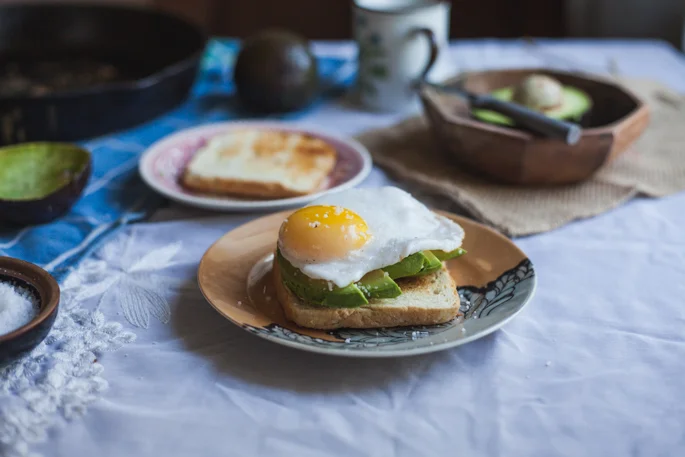 Fried Duck Egg Avocado Toast (Gluten Free)