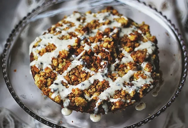 Gluten Free Pumpkin Spice Latte Crumb Cake 