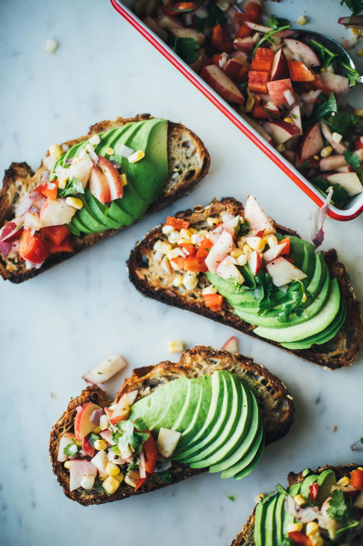 Avocado Toast with Peach Pico de Gallo + I Can Eat Wheat Again!