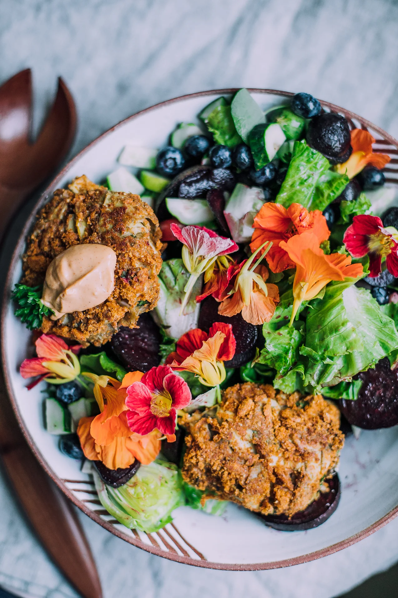 Vegan Oyster Mushroom & Artichoke "Crab Cakes" with Louisiana-Style Remoulade Sauce