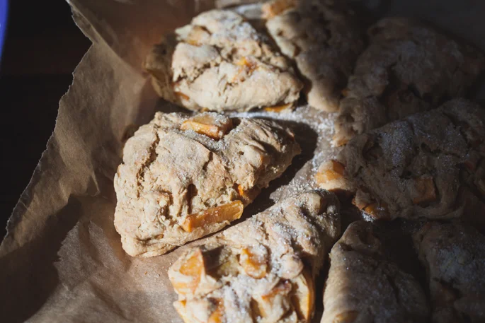 Roasted Persimmon Scones (Vegan)