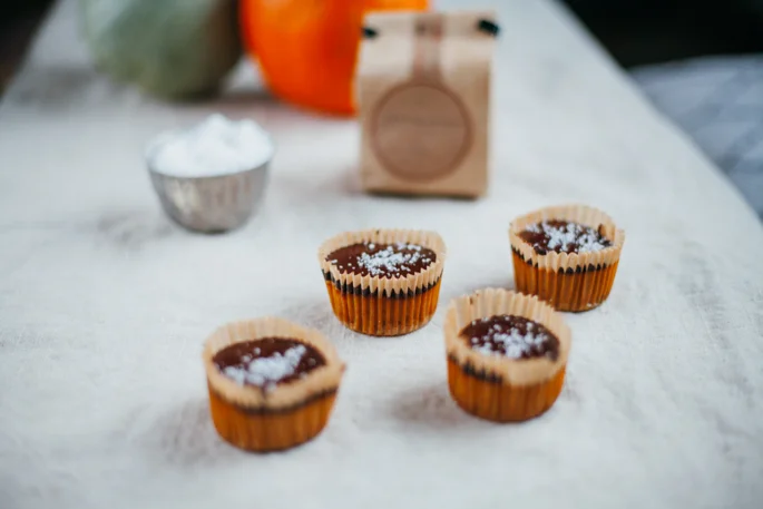 Mini Salted Chocolate Pumpkin Cheesecakes & a J. Q. Dickinson Friendsgiving Potluck (Giveaway!)