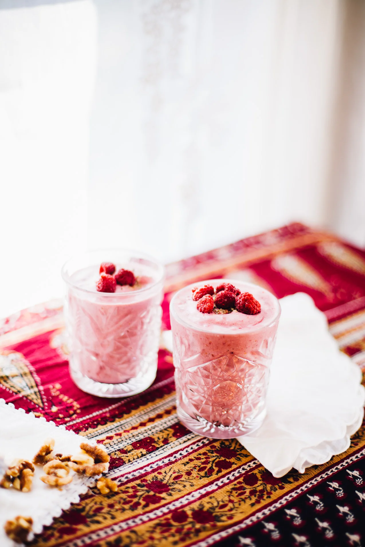 Wolf Moon Raspberry Maca Smoothie (Vegan, Gluten Free)
