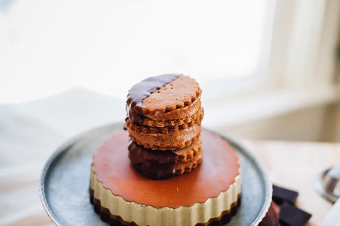 Chocolate Banana Graham Ice Cream Sandwiches (Vegan, Gluten Free)