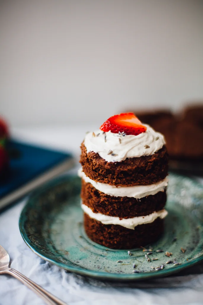 Lavender Neapolitan Mini Cakes (Grain Free, Dairy Free)