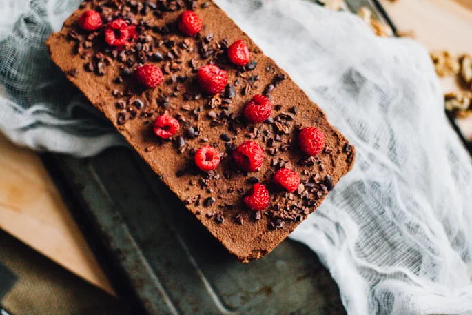 Raw Chocolate Walnut Pulp Mousse Cake (Vegan, Gluten Free)