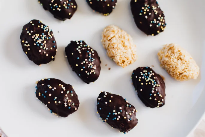 Toasted Coconut Tahini Mounds "Eggs" (Vegan)