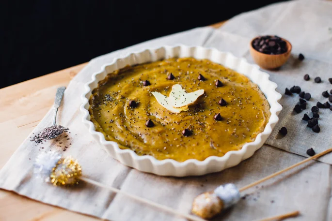 Ginger Snap Custard Tart (Vegan, Gluten Free)