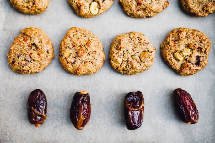 Pistachio Happy Trails Cookies (Date Sweetened, Grain-Free, Dairy Free)